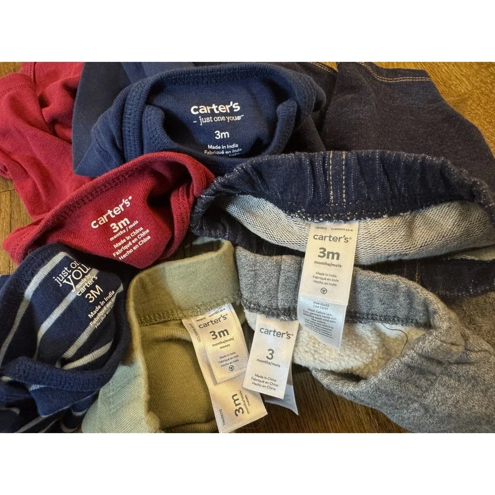 Baby Boy 3 Months Outfits Jeans‎ Pants Long Sleeved Bpdysuits Shirts Clothes Lot